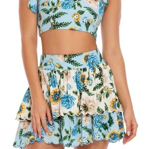 Agua Bendita Floral Two-Piece Set